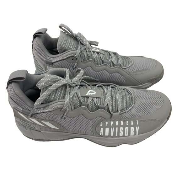 Adidas Opponent Advisory Grey Basketball Shoes Size 14 Mesh Lace-Up Mens Sneaker - Picture 2 of 6